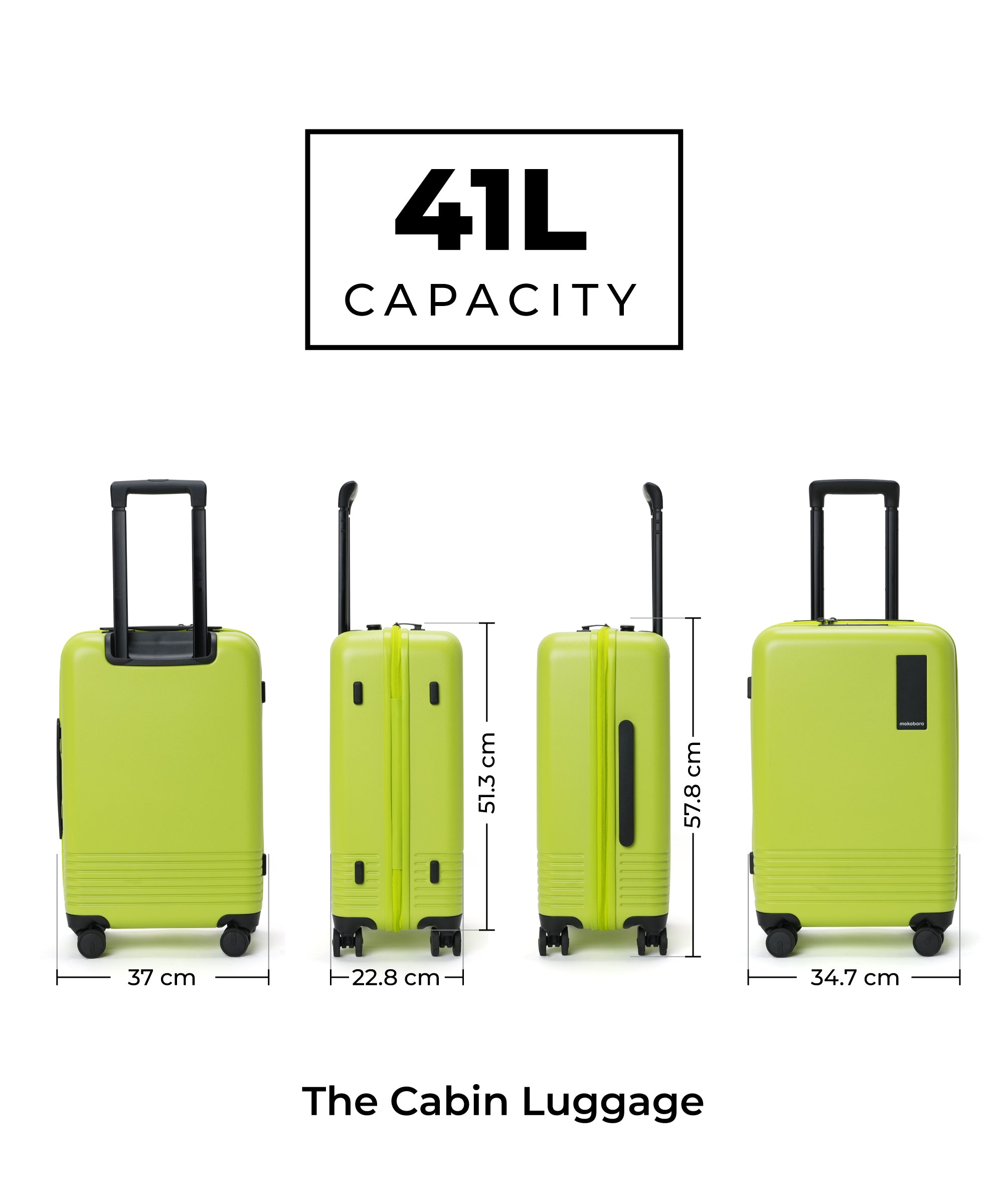 Color_Happy Green | Set of Two Luggage